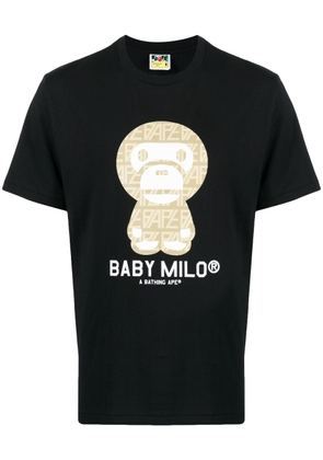 A BATHING APE® Baby Milo logo-monogram T-shirt - Black