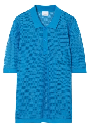 Burberry EKD sheer polo shirt - Blue