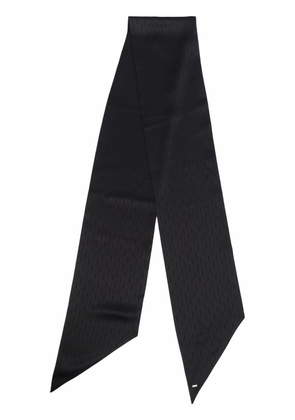 Saint Laurent YSL monogram silk necktie - Black