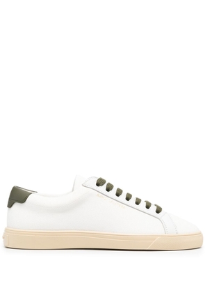 Saint Laurent Andy low-top leather sneakers - White