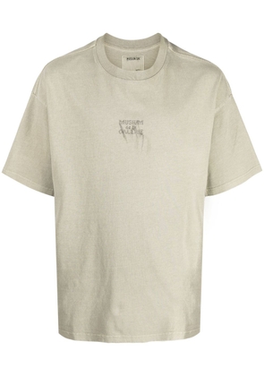 Musium Div. emboridered-logo short-sleeve T-shirt - Brown