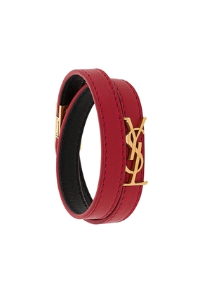 Saint Laurent Opyum double-wrap bracelet - Red