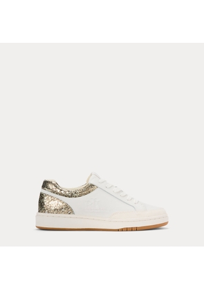 Hailey Faux-Snakeskin & Leather Trainer