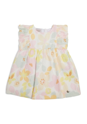 Paz Rodriguez Frill-Sleeve Floral Dress (3 Months-4 Years)