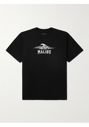 Local Authority LA - Razor Wave Printed Cotton-Jersey T-Shirt - Men - Black - S