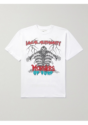 Local Authority LA - Monsters of Surf Logo-Print Cotton-Jersey T-Shirt - Men - White - S