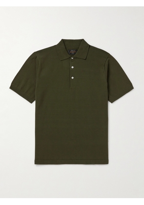 Beams Plus - Cotton Polo Shirt - Men - Green - S
