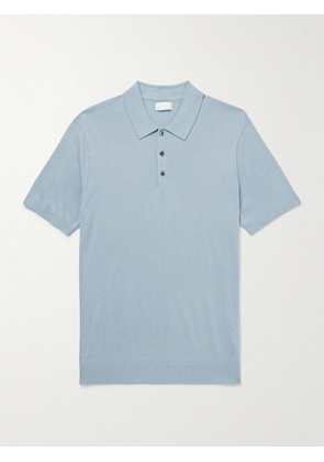 Club Monaco - Luxe Silk and Cashmere-Blend Polo Shirt - Men - Blue - XS