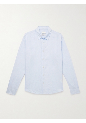 Club Monaco - Luxe Pinstriped Linen Shirt - Men - Blue - XS