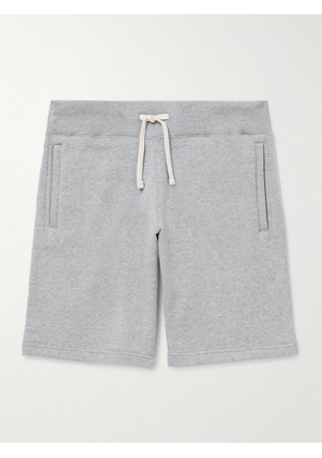 Beams Plus - Straight-Leg Cotton-Jersey Drawstring Shorts - Men - Gray - S