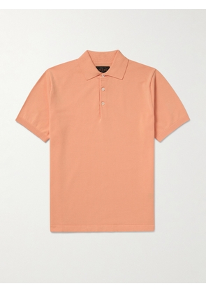 Beams Plus - Cotton Polo Shirt - Men - Orange - S