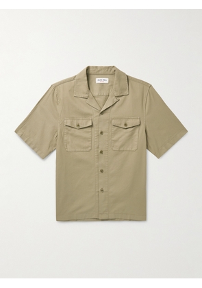 Alex Mill - Convertible-Collar Cotton-Twill Shirt - Men - Green - XS