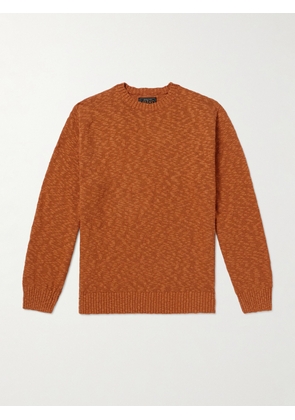 Beams Plus - Cotton-Blend Sweater - Men - Orange - S