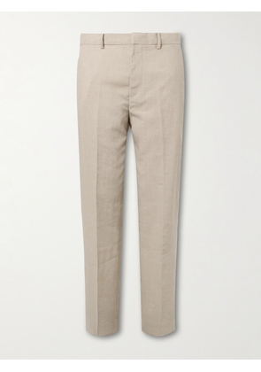 Club Monaco - Straight-Leg Linen-Blend Suit Trousers - Men - Neutrals - UK/US 28
