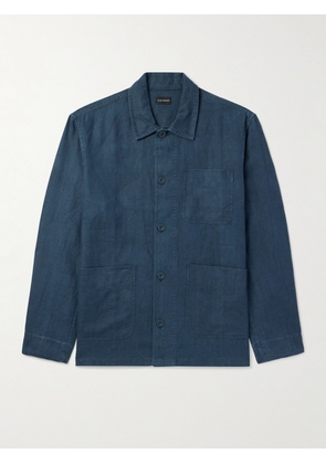 Club Monaco - Linen Shirt Jacket - Men - Blue - XS