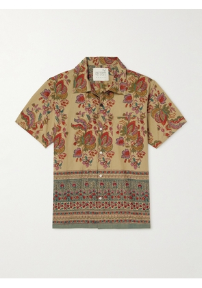 Kardo - Chintan Floral-Print Cotton Shirt - Men - Brown - S