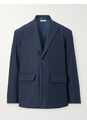 Blue Blue Japan - Cotton-Blend Jacquard Suit Jacket - Men - Blue - S