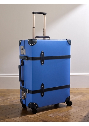 Globe-Trotter - Cruise Leather-Trimmed Vulcanised Fibreboard Check-In Suitcase - Men - Blue