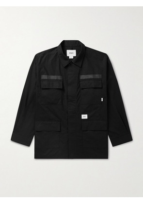 WTAPS - Logo-Embroidered Cotton-Ripstop Overshirt - Men - Black - S