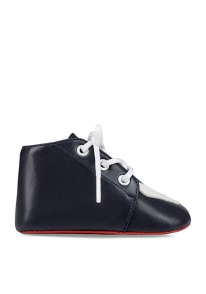 Christian Louboutin Kids Baby Love Leather Sneakers
