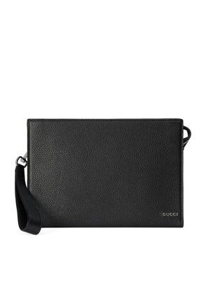 Gucci Leather Logo Pouch