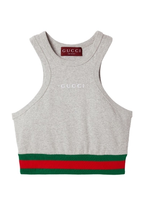 Gucci Cotton Racerback Crop Top