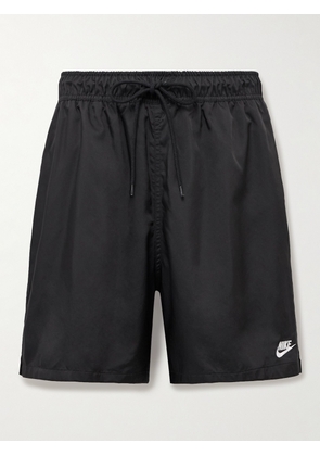 Nike - Club Flow Straight-Leg Shell Drawstring Shorts - Men - Black - S