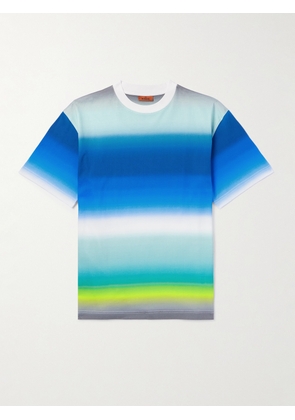 Missoni - Striped Cotton-Jersey T-Shirt - Men - Blue - XS
