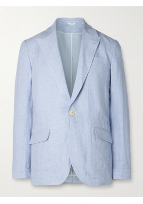 Oliver Spencer - Wyndhams Unstructured Linen Suit Jacket - Men - Blue - UK/US 36