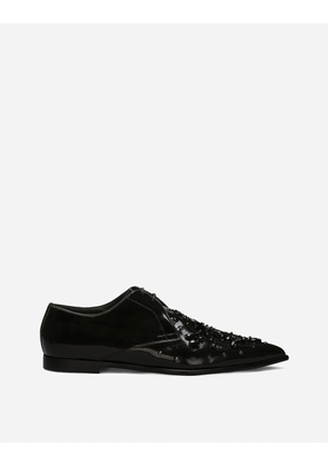 Dolce & Gabbana Calfskin Derby Shoes - Man Lace-ups Black 44