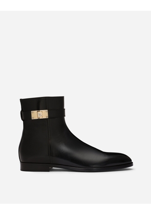 Dolce & Gabbana Stivaletto In Pelle Di Vitello Spazzolata - Man Boots Black 43