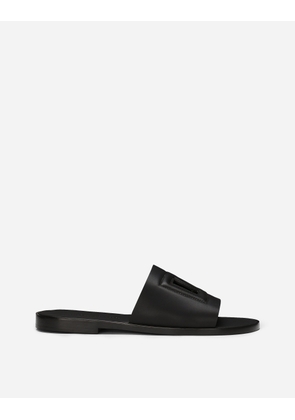 Dolce & Gabbana Sandalo In Pelle Di Vitello - Man Sandals And Slides Black Leather 45