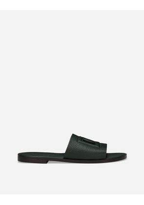 Dolce & Gabbana Deerskin Sliders - Man Sandals And Slides Green 42