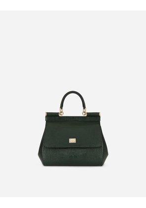Dolce & Gabbana Medium Sicily Handbag - Woman Handbags Green Leather Onesize