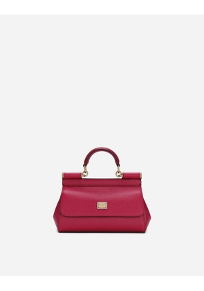 Dolce & Gabbana Small Sicily Handbag - Woman Handbags Fuchsia Leather Onesize