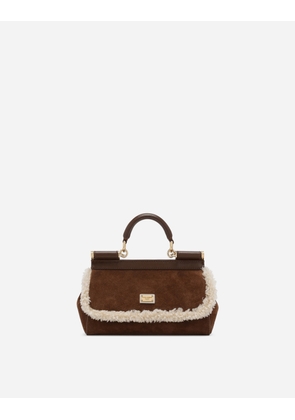 Dolce & Gabbana Small Sicily Handbag - Woman Handbags Brown Leather Onesize