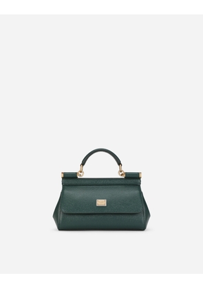 Dolce & Gabbana Small Sicily Handbag - Woman Handbags Green Leather Onesize