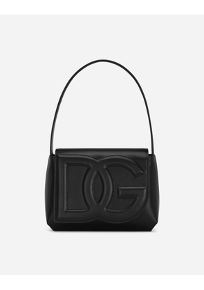 Dolce & Gabbana Dg Logo Bag Shoulder Bag - Woman Shoulder And Crossbody Bags Black Leather Onesize