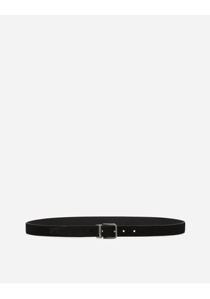 Dolce & Gabbana Suede Belt - Man Belts Black 90