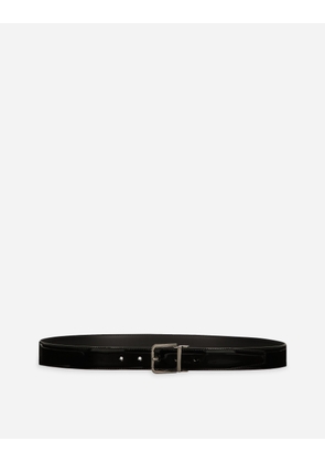 Dolce & Gabbana Cintura No Logo - Man Belts Black Leather 95