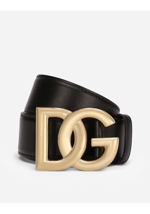 Dolce & Gabbana Cintura Logata - Woman Belts Black Leather 65