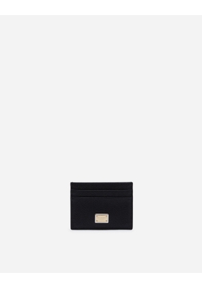 Dolce & Gabbana Calfskin Card Holder - Woman Wallets And Small Leather Goods Black Leather Onesize