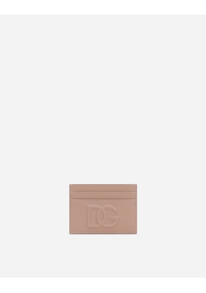 Dolce & Gabbana Dg Logo Card Holder - Woman Wallets And Small Leather Goods Blush Leather Onesize