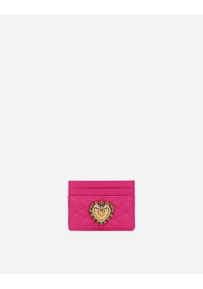 Dolce & Gabbana Portacarte - Woman Wallets And Small Leather Goods Pink Leather Onesize
