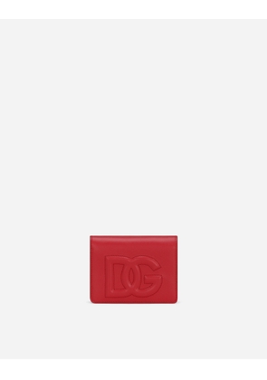 Dolce & Gabbana Dg Logo Continental Wallet - Woman Wallets And Small Leather Goods Red Leather Onesize
