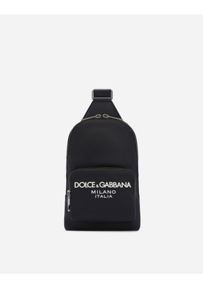 Dolce & Gabbana Nylon Crossbody Backpack - Man Backpacks And Fanny Packs Blue Nylon Onesize