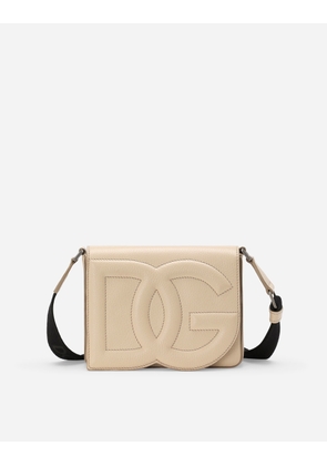 Dolce & Gabbana Medium Dg Logo Bag Crossbody Bag - Man Crossbody Bags Beige Onesize