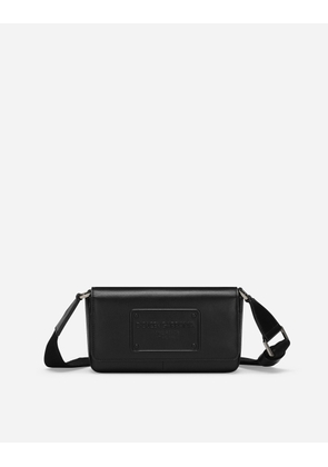 Dolce & Gabbana Calfskin Mini Bag - Man Crossbody Bags Black Leather Onesize