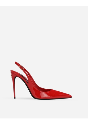 Dolce & Gabbana Patent Leather Slingbacks - Woman Pumps And Slingback Red Leather 38.5