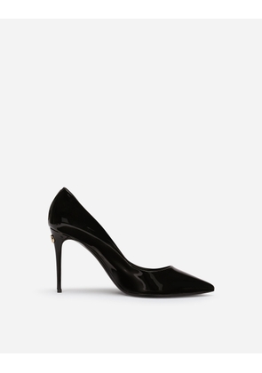 Dolce & Gabbana Patent Leather Cardinale Pumps - Woman Pumps And Slingback Black Leather 35